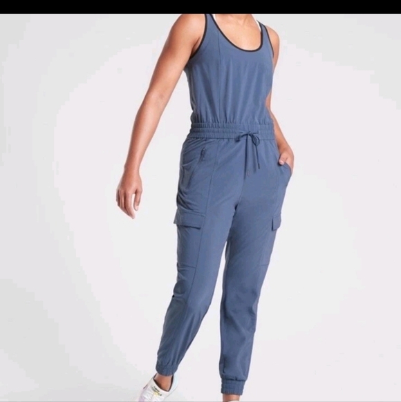 Athleta Pants - Athleta Unbound Jumpsuit Blue Size Xl.